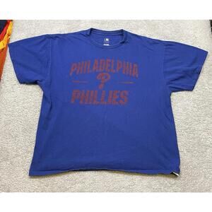 Philadelphia Phillies MLB Genuine Merchandise T-shirt Mens Size 2XL Blue